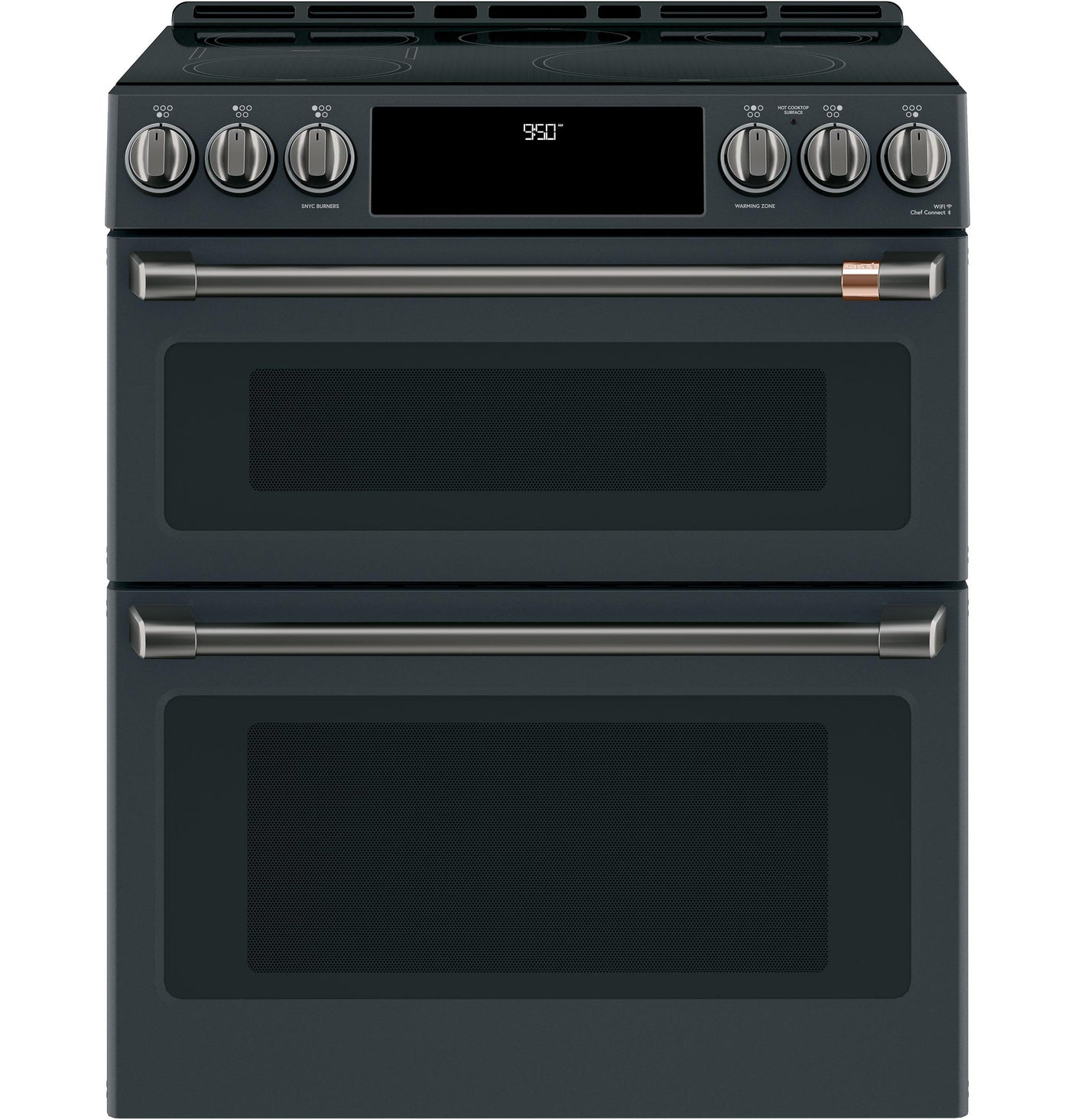 Café™ 30" Smart Slide-In, Front-Control, Induction and Convection Double-Oven Range