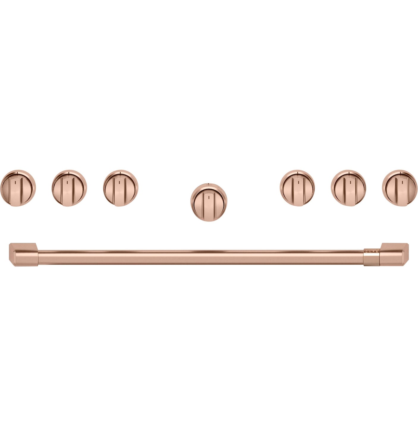 Café™ 36" Brushed Copper Handle & Knob Set for Pro Range and Rangetop