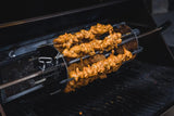 Rotisserie Shish-Kebab Skewer Set with Removable Skewers