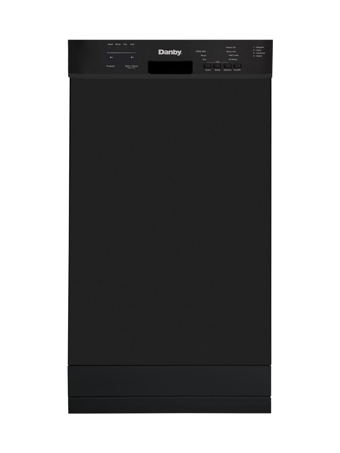 Danby 18" Wide Built-in Dishwasher in Black