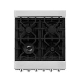 ZLINE 24 in. 2.8 cu. ft. Range with Gas Stove and Gas Oven in DuraSnow Stainless Steel (RGS-SN-24) [Color: DuraSnow Stainless Steel with Brass Burners]