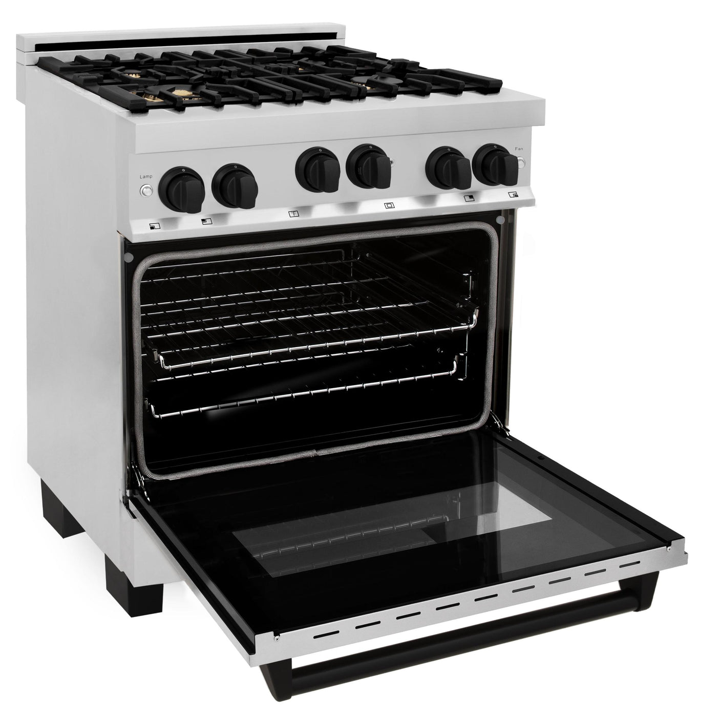 ZLINE Autograph Edition 30" 4.0 cu. ft. Range with Gas Stove and Gas Oven in Stainless Steel with Accents (RGZ-30) [Color: Champagne Bronze]