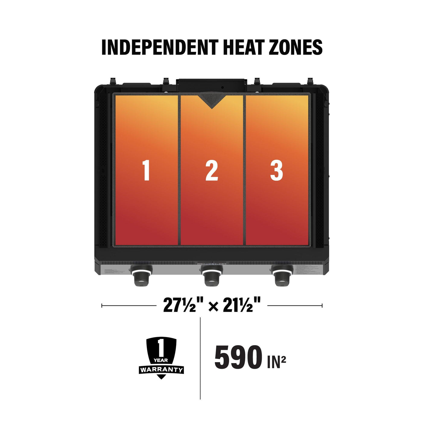 28" Drop-in Griddle with Hood (Natural Gas)