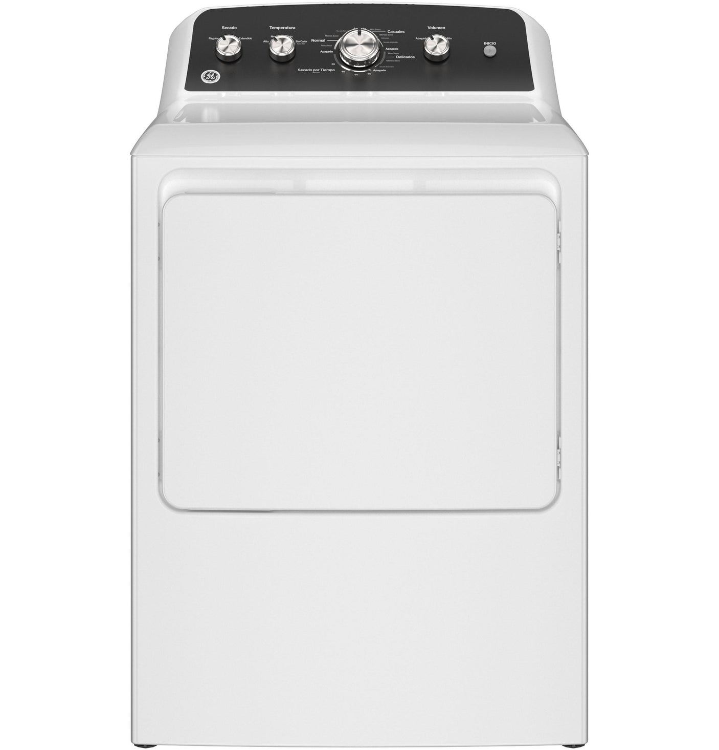 GE® 7.2 cu. ft. Capacity&#x00A0;Electric&#x00A0;Dryer&#x00A0;with Spanish Panel and Up To 120 ft. Venting&#x200B;