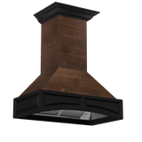 ZLINE Wooden Wall Mount Range Hood in Antigua and Walnut - Includes Dual Remote Motor (321AR-RD) [Size: 36 Inch, CFM: 700]