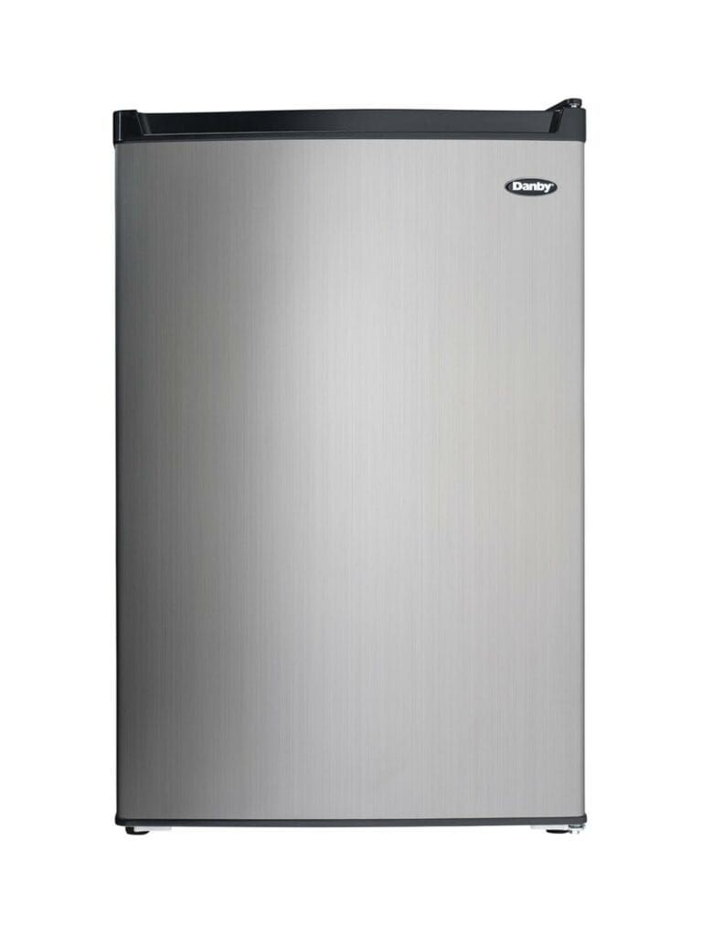 Danby 4.5 cu. ft. Compact Fridge with True Freezer in Stainless Steel