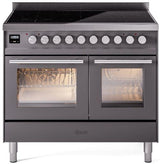 Professional Plus II 40 Inch Electric Freestanding Range in Matte Graphite with Trim