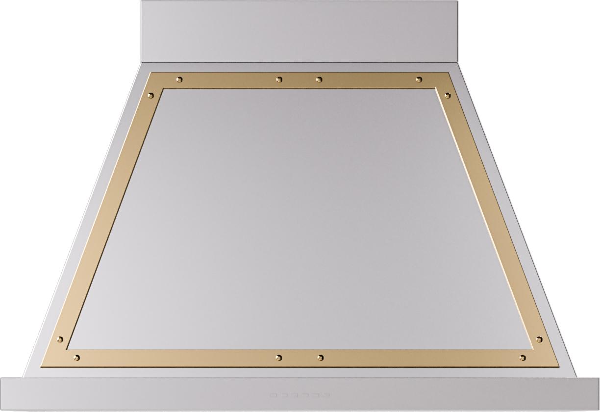 ILVE UANB36SSG Nostalgie 36" Hood in Stainless Steel with Brass trim