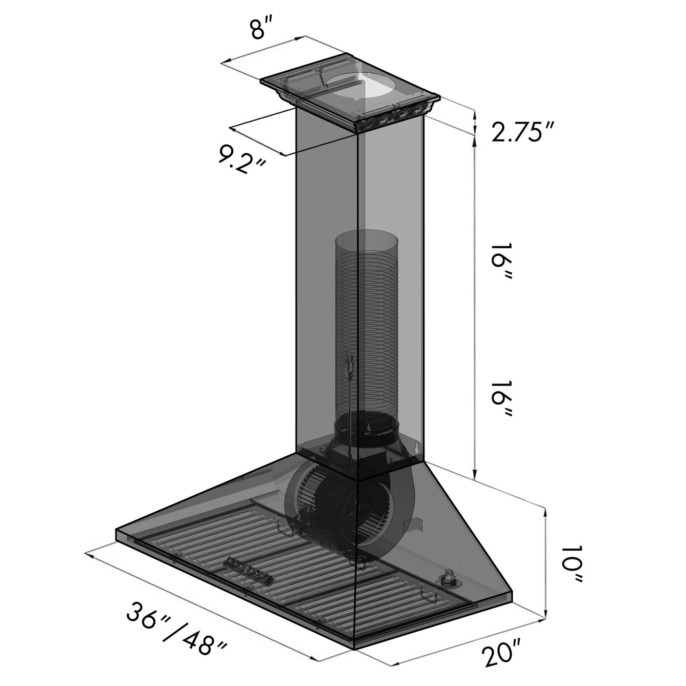 ZLINE 30 in. Ducted Vent Wall Mount Range Hood in Stainless Steel with Built-in ZLINE CrownSound Bluetooth Speakers (KL2CRN-BT)