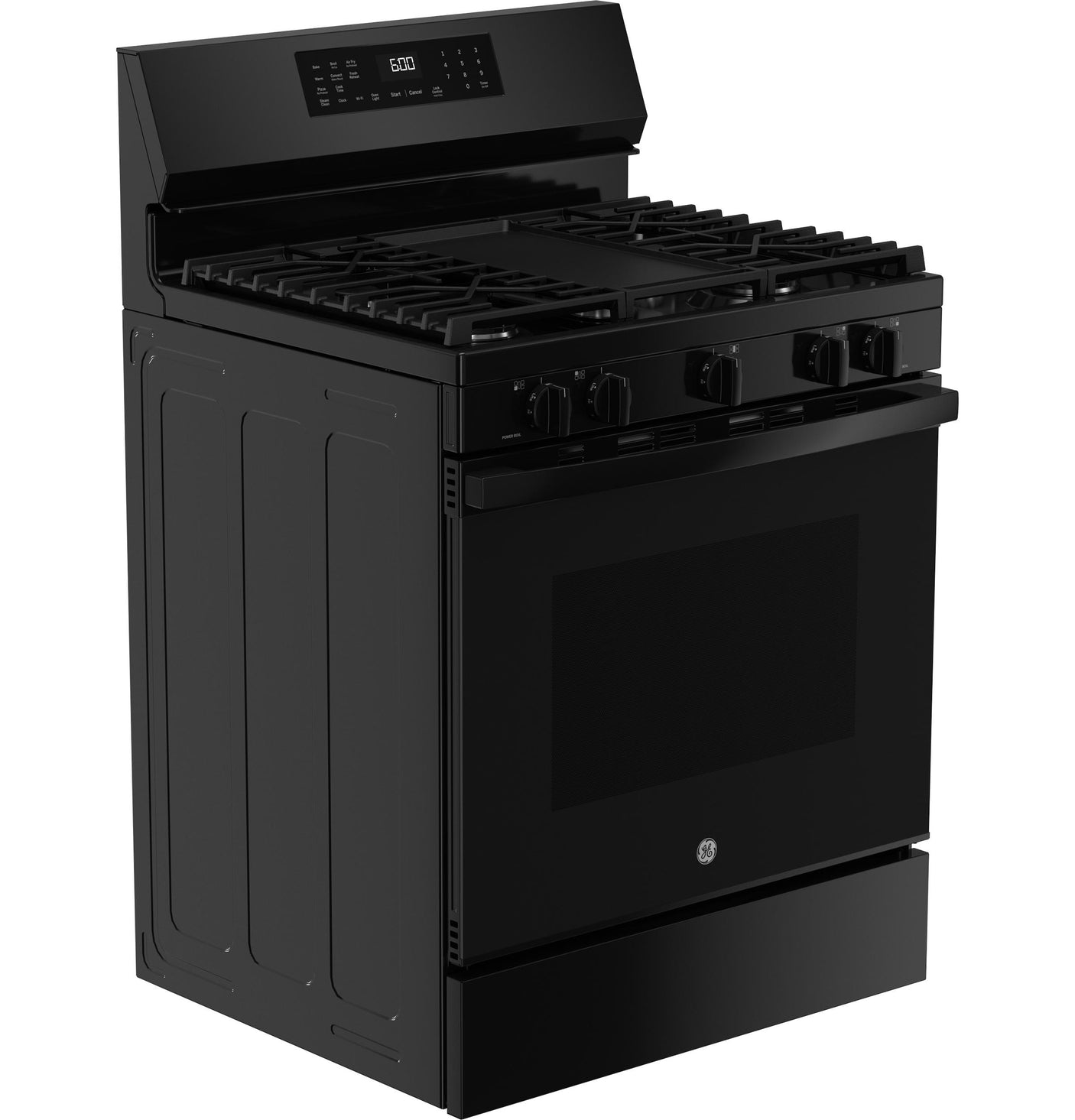 GE® 30" Free-Standing Gas Convection Range with No Preheat Air Fry and EasyWash™ Oven Tray