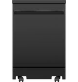 GE® ENERGY STAR® 24" Stainless Steel Interior Portable Dishwasher with Sanitize Cycle