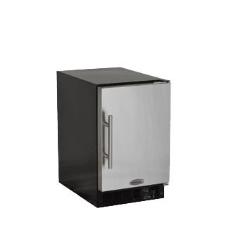 Marvel 15" ADA Height Compact Crescent Ice Machine - Solid Stainless Steel Door - Right Hinge