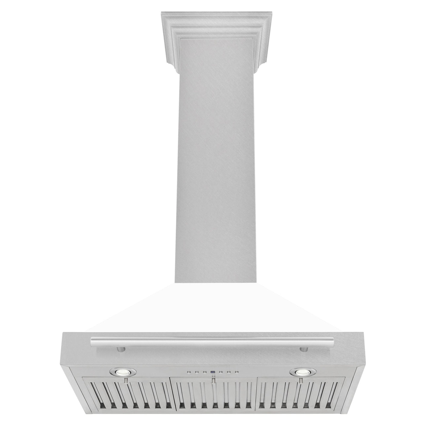 ZLINE 36 in. Stainless Steel Range Hood with Stainless Steel Handle and Color Options (KB4STX-36) [Color: White Matte Shell]