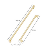 ZLINE 30 In. Autograph Edition Polished Gold Handle Set for Built in Refrigerators (2 Handles) (RBIVHZ-G-30)