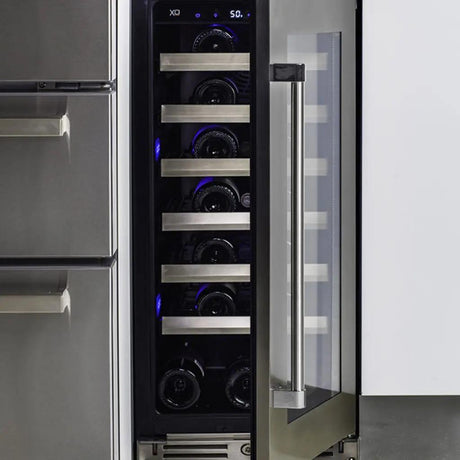 Wine Cooler 15" Black Stainless RH