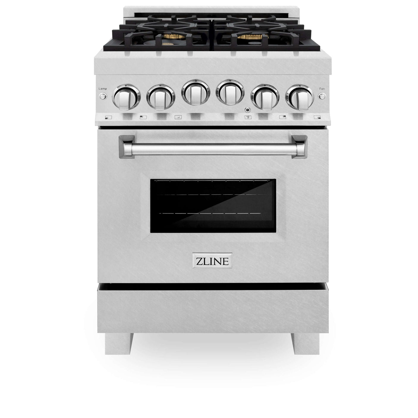 ZLINE 24 in. 2.8 cu. ft. Range with Gas Stove and Gas Oven in DuraSnow Stainless Steel (RGS-SN-24) [Color: Red Gloss]