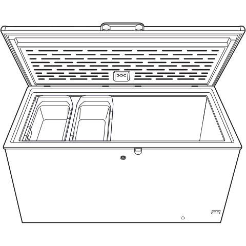 GE® 15.7 Cu. Ft. Manual Defrost Chest Freezer