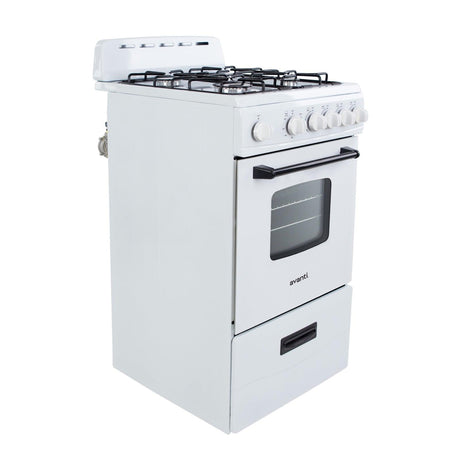 Avanti 20" Compact Gas Range Oven - Stainless Steel / 2.1 cu. ft.