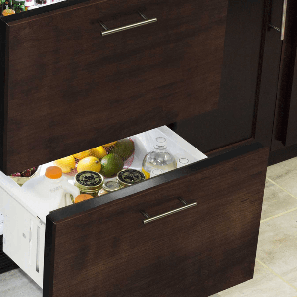 24-In Built-In Refrigerated Drawers with Door Style - Panel Ready