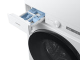 Bespoke 4.6 cu. ft. AI Laundry Hub™ Large Capacity Single Unit Washer with Steam Wash and 7.6 cu. ft. Gas Dryer in White