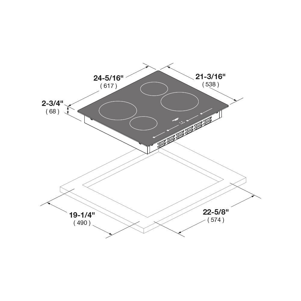 24" INDUCTION COOKTOP