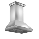 ZLINE Professional Convertible Vent Wall Mount Range Hood in Stainless Steel with Crown Molding (587CRN)