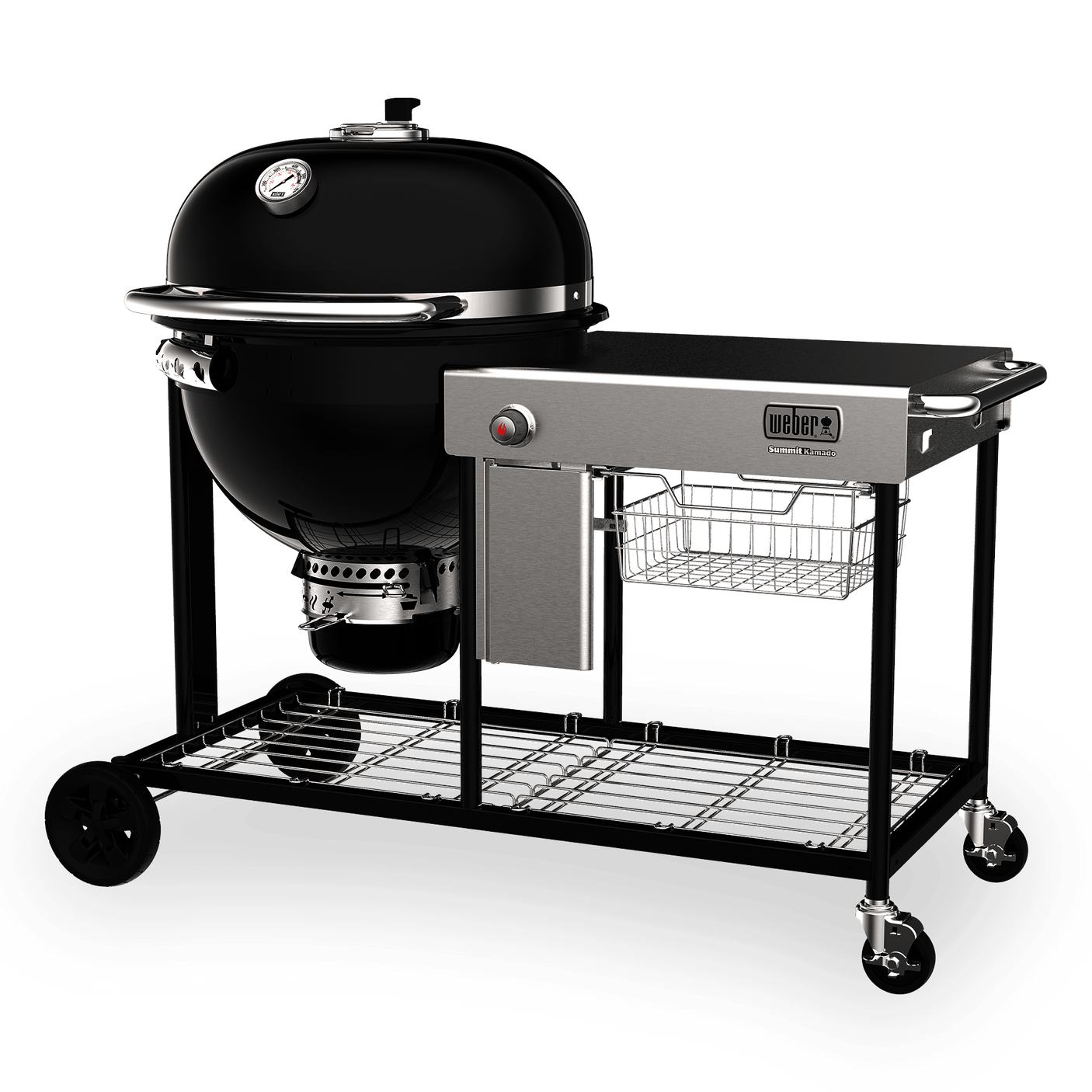 Summit® Kamado S6 Charcoal Grill Center - Black