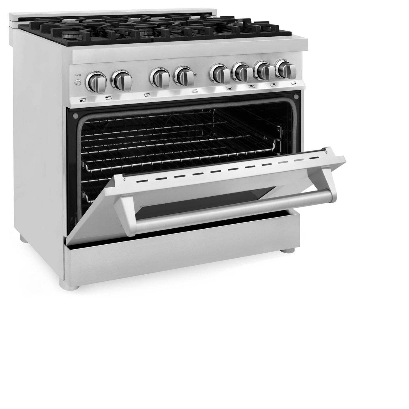 ZLINE 36 in. Dual Fuel Range with Gas Stove and Electric Oven in Stainless Steel (RA36) [Color: Stainless Steel]