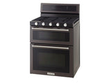 30-Inch 5 Burner Gas Convection Range with Warming Drawer - Stainless Steel