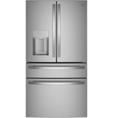 GE Profile™ ENERGY STAR® 27.9 Cu. Ft. Smart Fingerprint Resistant 4-Door French-Door Refrigerator with Door In Door