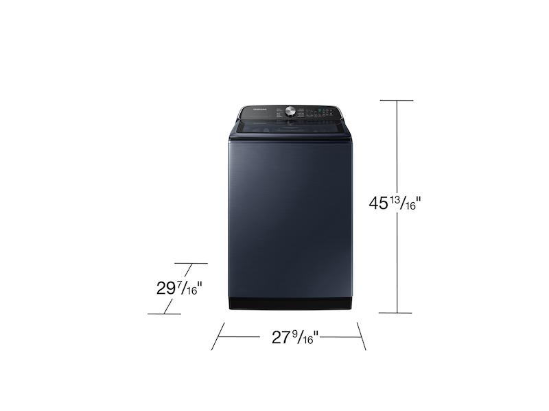 5.4 cu. ft. Smart Top Load Washer with Pet Care Solution and Super Speed Wash in Brushed Navy