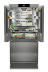 Combined refrigerator-freezer with BioFresh and NoFrost for integrated use