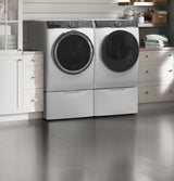 GE® ENERGY STAR® 7.8 cu. ft. Capacity Smart Front Load Gas Dryer with Steam and Sanitize Cycle