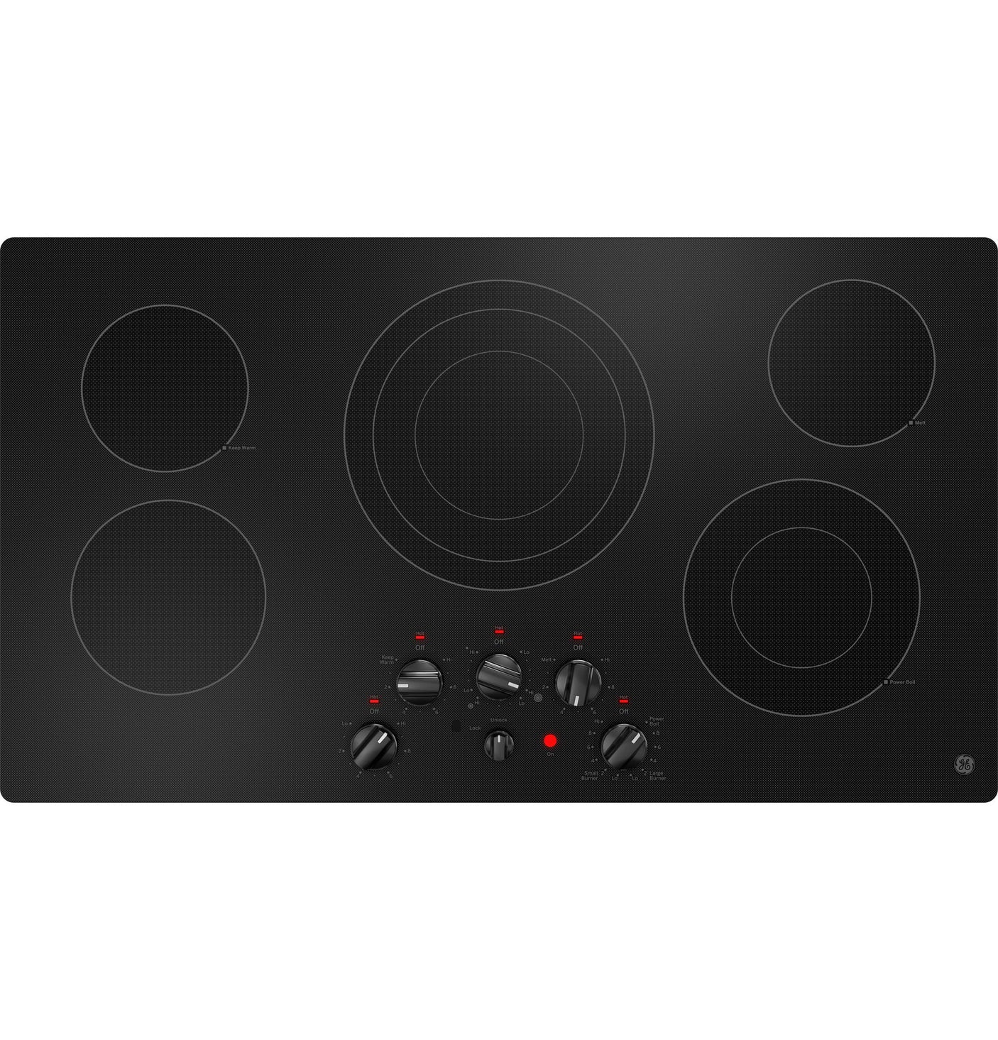 GE® 36" Built-In Knob Control Electric Cooktop