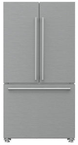 36in French Door Refrigerator counter depth 22.3 cu ft, stainless doors, stainless handles