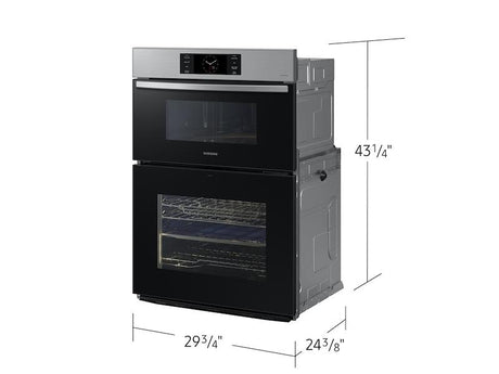 Bespoke 30" Microwave Combination Wall Oven with with Flex Duo™ in Stainless Steel