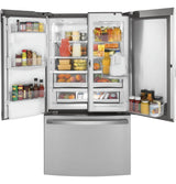 GE Profile™ 22.1 Cu. Ft. Counter-Depth Fingerprint Resistant French-Door Refrigerator with Door In Door and Hands-Free AutoFill