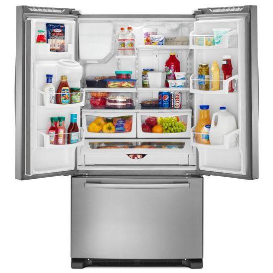 36-inch French Door Bottom-Freezer Refrigerator with Fast Cool Option - stainless steel