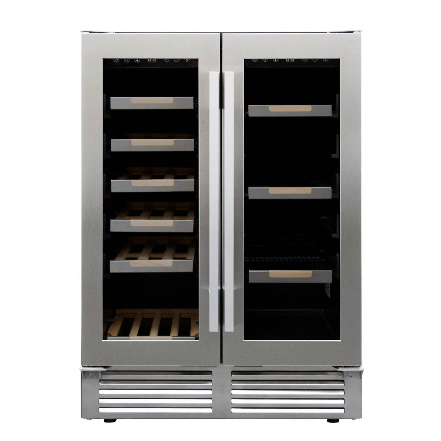 Avanti ELITE Side by Side Wine and Beverage Cooler - Stainless Steel / 19 Bottles / 56 12 oz. Cans