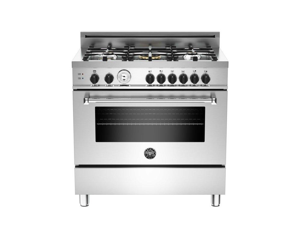 36 5-Burner, Gas Oven Stainless