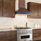 ZLINE 36" Designer Series Embossed Copper Finish Wall Range Hood (655-EBXXX-36)