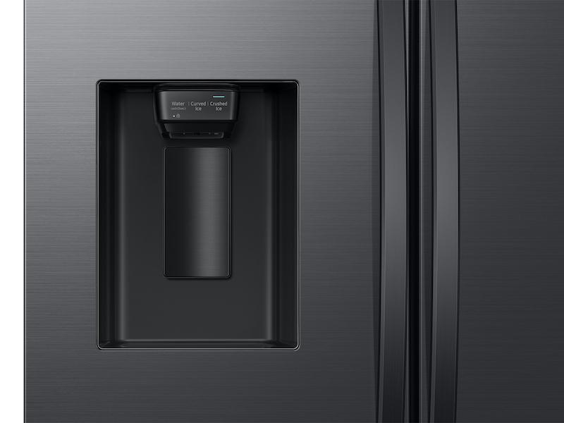 31 cu. ft. Mega Capacity 3-Door French Door Refrigerator with Four Types of Ice in Matte Black Steel