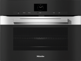 H 7640 BM AM - 24" compact speed oven in a perfectly combinable design with automatic programs and roast probe.