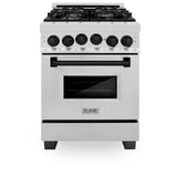 ZLINE Autograph Edition 24" 2.8 cu. ft. Range with Gas Stove and Gas Oven in DuraSnow Stainless Steel with Champagne Bronze Accents (RGSZ-SN-24) [Color: Champagne Bronze]