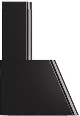 Nostalgie 30 Inch Glossy Black Wall Mount Convertible Range Hood