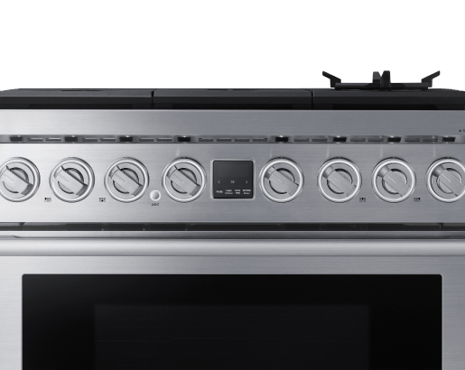 Transitional 36" Dual-Fuel Range, Silver Stainless Steel, Natural Gas/Liquid Propan