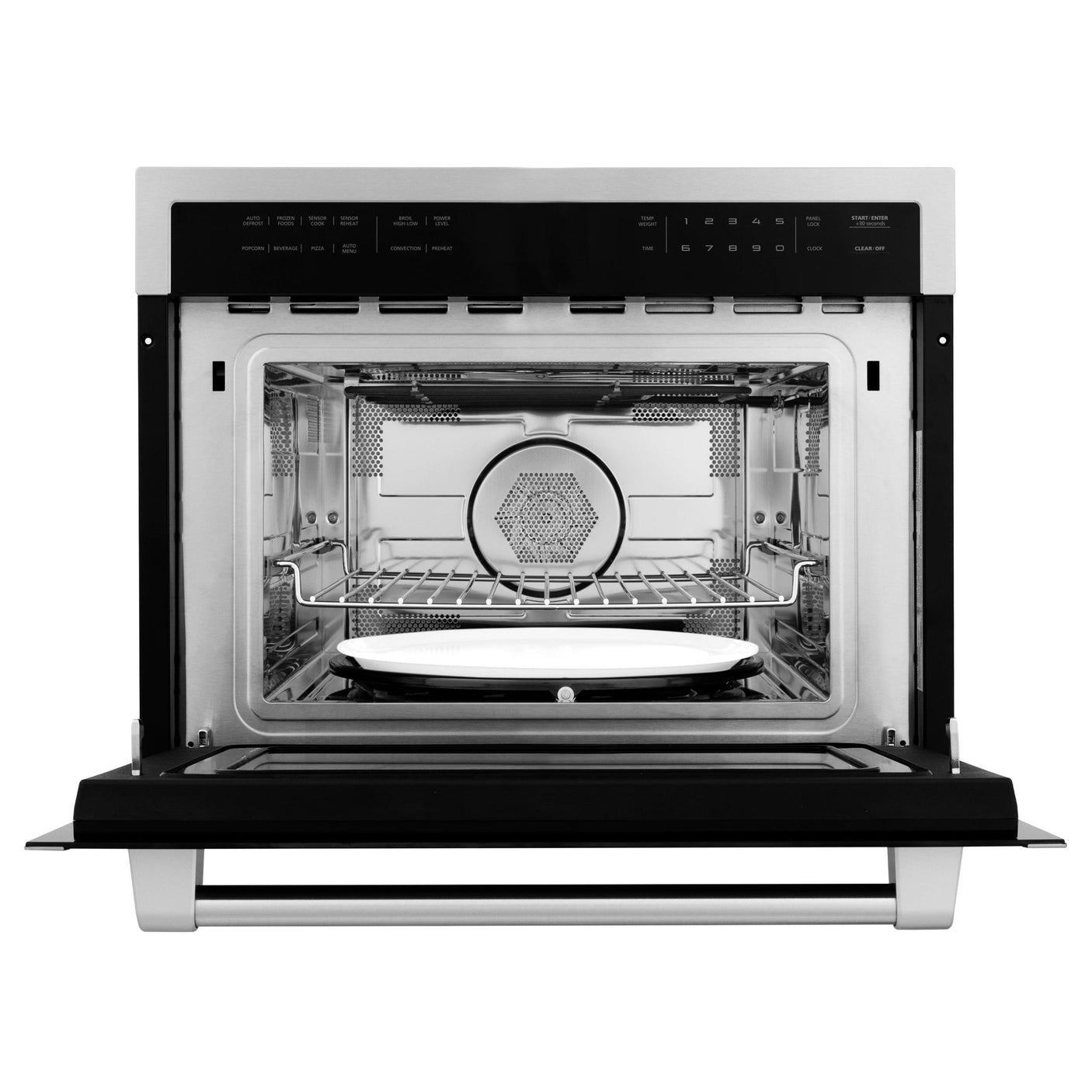 ZLINE 24 in. Built-in Convection Microwave Oven in Stainless Steel with Speed and Sensor Cooking (MWO-24) [Color: Stainless Steel]