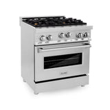 ZLINE 30" 4.0 cu. ft. Range with Gas Stove and Gas Oven in Stainless Steel (RG30) [Color: Stainless Steel]