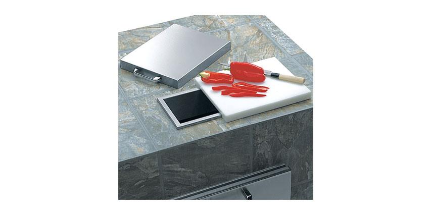 Countertop Trash Chute w/ cutting board & cover