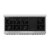 ZLINE 60 in. 7.4 cu. ft. Electric Oven and Gas Cooktop Dual Fuel Range with Griddle in Stainless Steel (RA-GR-60)